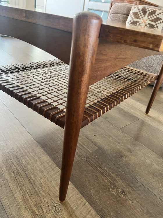Vintage Louis van Teeffelen coffee table – Rattan, Wood (photo 7 of 13)