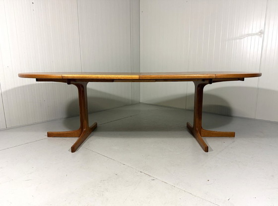 Image 1 of K.E. Ekselius large extendable oak dining table J.O. Carlsson Sweden