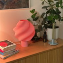 Skulpturale Lampe Magda | Komplett in Pink