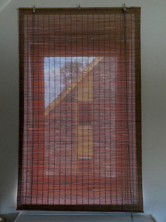 Image 1 of Color&Co Danish bamboo roller blind 1x Gray stain 113x186