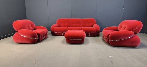 Ensemble de canapés « Okay » de style moderne du milieu du siècle, par Adriano Piazzesi, années 1970