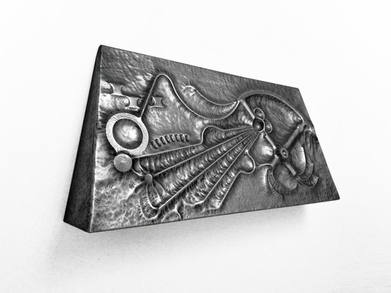 Kunstwerk Wanddecoratie Aluminium Jaren 70 – Metal, Vintage (photo 2 of 10)