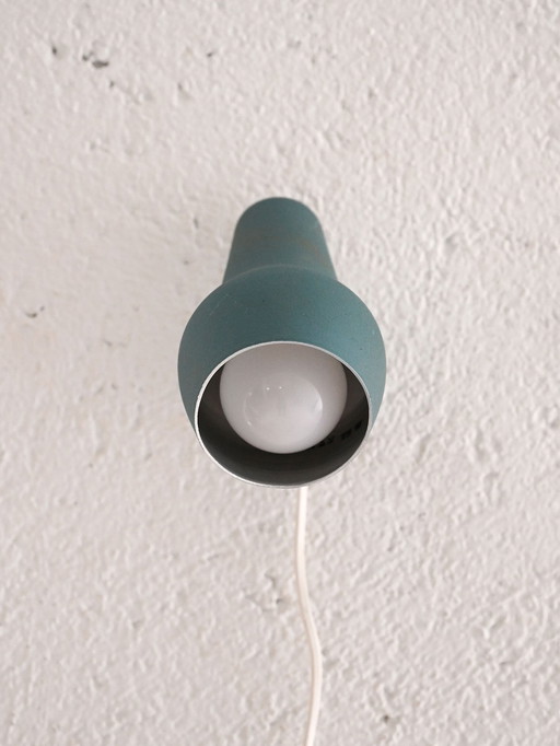 Lampe murale bleue scandinave des années 1950/60