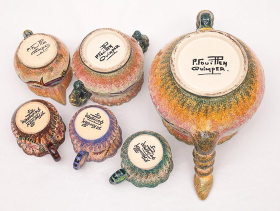 Image 1 of Servizio da caffè Paul Fouillen Quimper