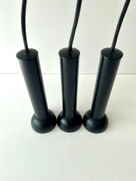 Image 1 of 3x Lyfa Lamp Spot Ceiling Light Denmark black metal Danish design postmodern vintage 70s 80s