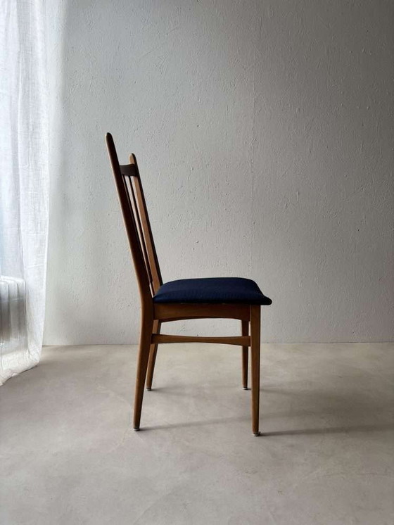 Image 1 of Vintage set of dining chairs new upholstery, 60 dining