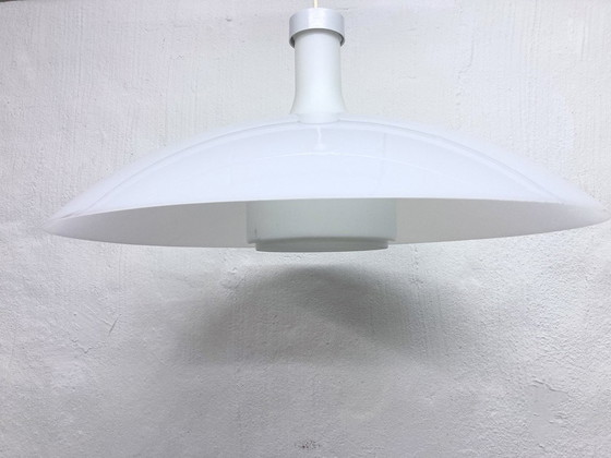 Image 1 of Große Pendelleuchte Glas Plastik Design Rolf Krüger Staff 60er 70er Space Age