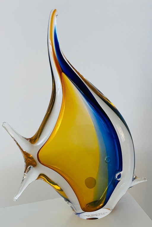 Objet en verre "Poisson" de Jan Machalek