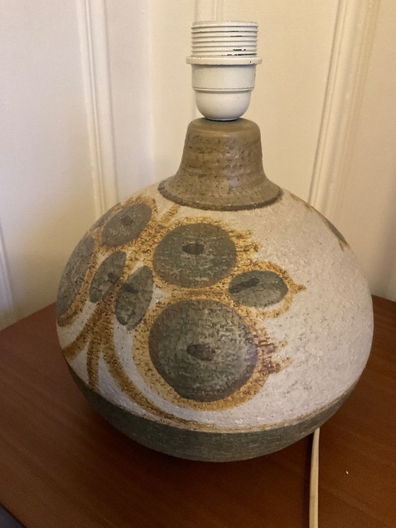 Image 1 of Authentische dänische Keramiklampe von NOOMI BACKHAUSEN – für Søholm Stentøj – skandinavisches Design – 1960er Jahre