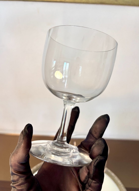 Image 1 of 2 verres à vin et eau cristal Baccarat m. Ballon