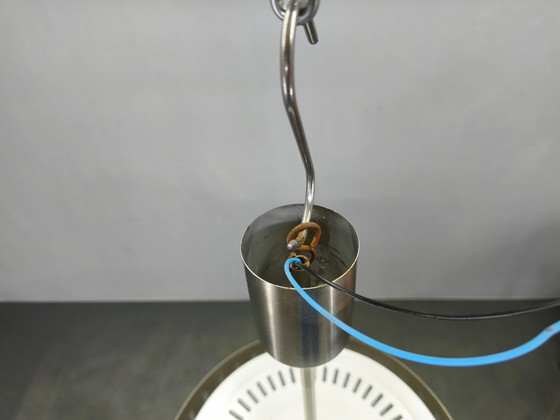 Image 1 of Space Age UFO Chandelier, Metal and Glass, Czechoslovakia 1970s