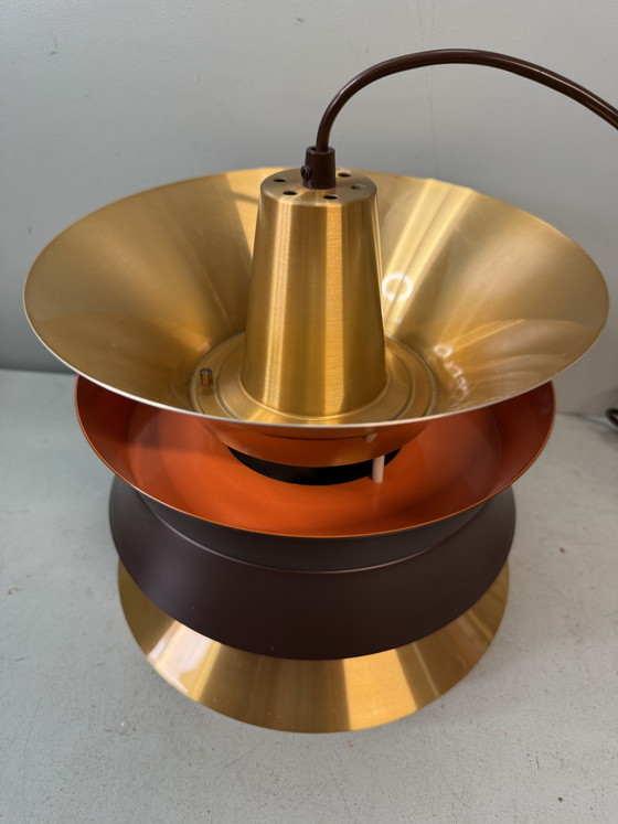 Prachtige Vintage Mid-Century Hanglamp Deens Design – Hanglampen, Metal (photo 14 of 15)