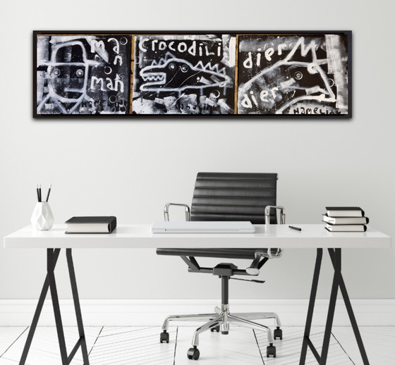 Image 1 of Dreiteiliges Hamelink-Gemälde: Instinct