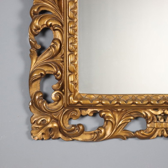 Image 1 of Mirror in wood and golden tablets