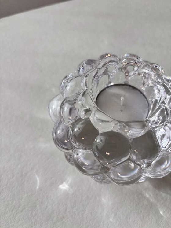 Image 1 of Orrefors Himbeerkristall-Votivkerze Anne Nilsson