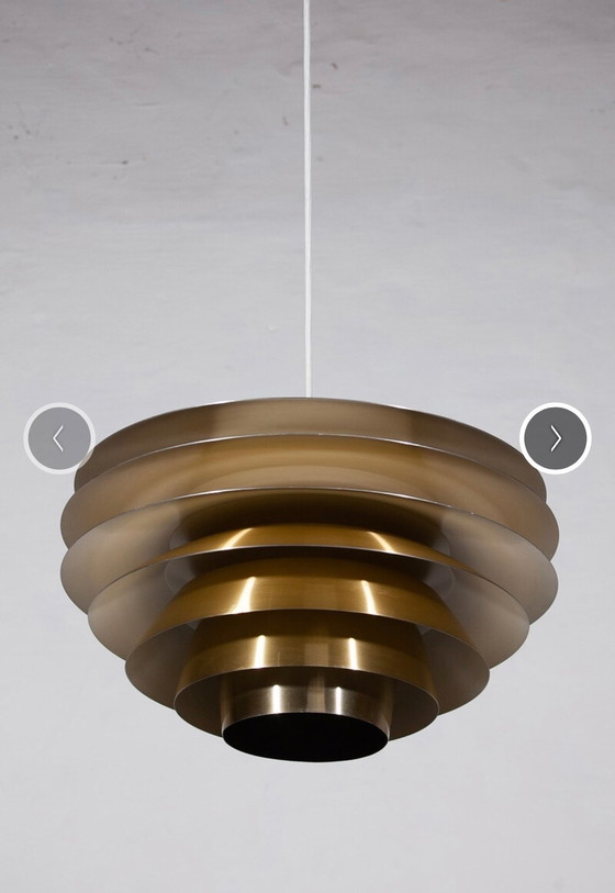 Image 1 of Lampada a sospensione vintage in ottone Svend Middelboe 'Verona'