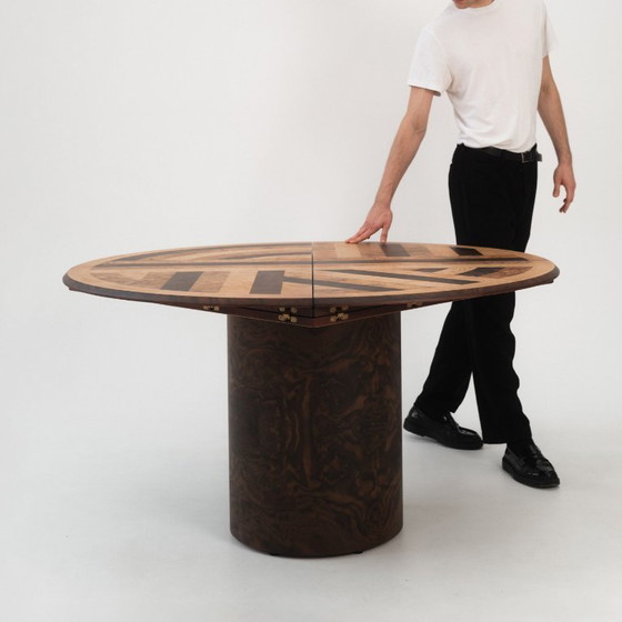 Image 1 of Bauhausly Table ROUND/SQUARE QUAD0 Walnut mix
