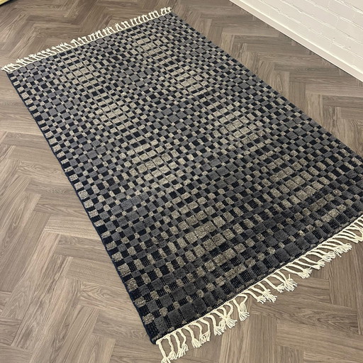 Brinker Carpets Square Navy Wool vloerkleed - 160x250