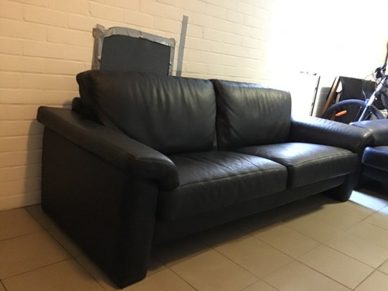 Image 1 of Se vende: Sofá de cuero negro De Sede