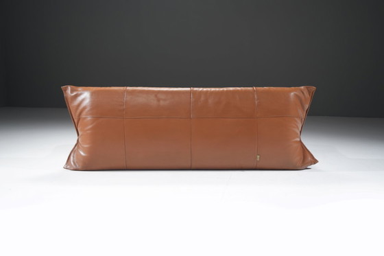 Image 1 of Stunning YOKO Sofa in original cognac leather by Michel Ducaroy for Ligne Roset