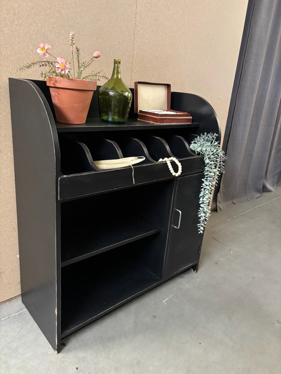 Credenza da drogheria vintage / credenza con vetrina / armadio – Credenze con vetrina, Legno (photo 2 of 7)