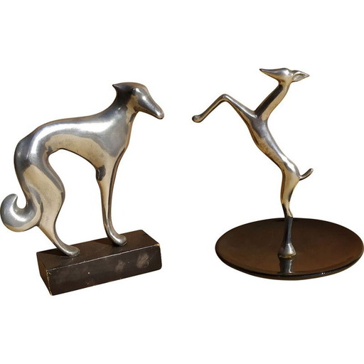 Coppia di piccole sculture vintage di Karl Hagenauer, anni '30