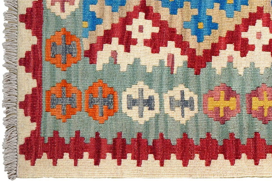 Image 1 of Handgeweven kelim gashgai 281 x 80 cm