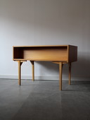 bureau vintage en chêne autoportant