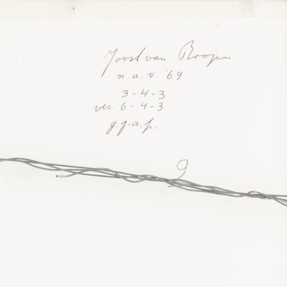 Image 1 of n.a.v. '69" Joost van Roojen (1928-2012). Aquarel op papier. Ingelijst