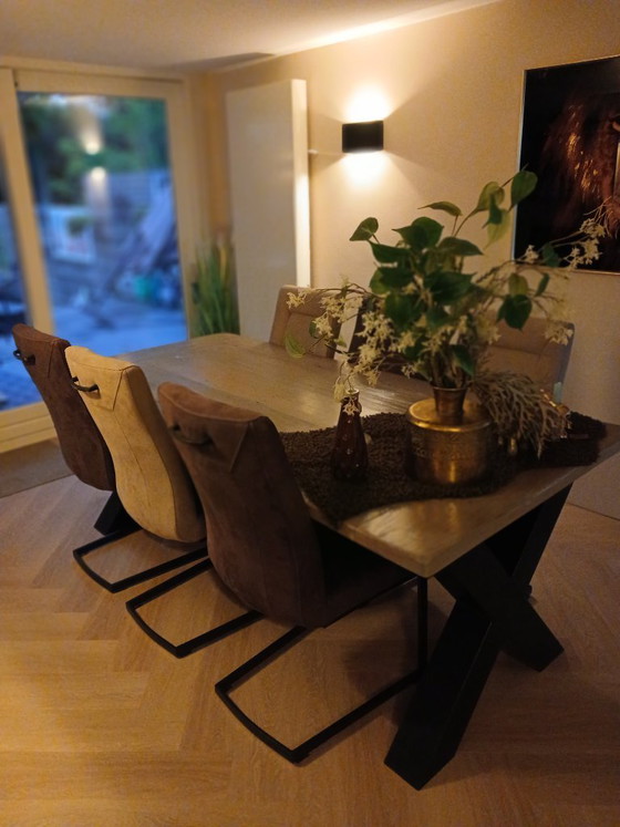 For sale: 6-person dining set and matching coffee table. – Wood (photo 13 of 24)