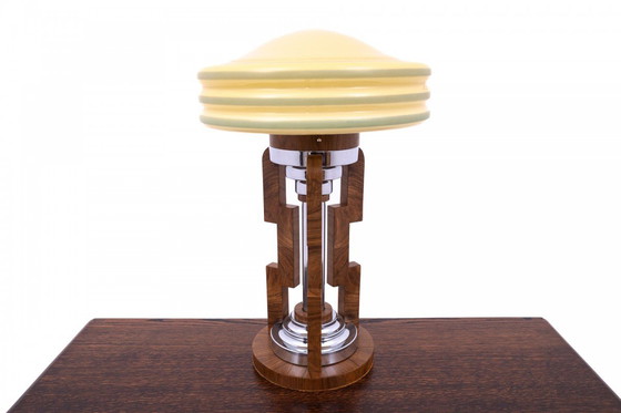 Image 1 of Art Deco table lamp, mid 20th century from Poland.
