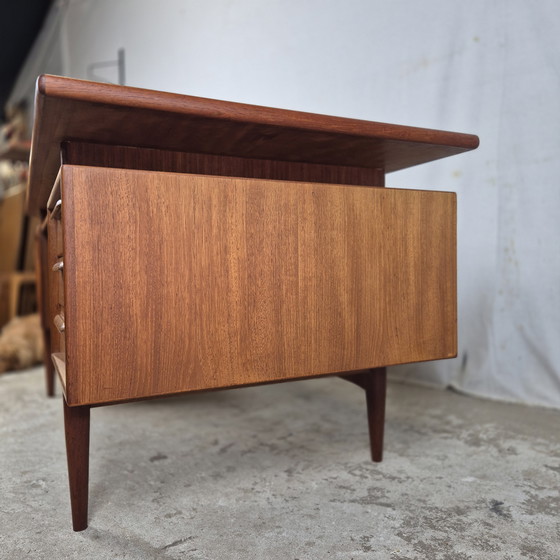 Image 1 of Heinrich Riestenpatt Vintage 1960s Danish Desk Teak