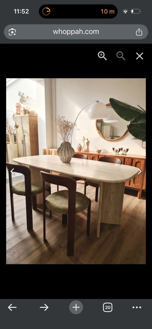 Travertine Italian table