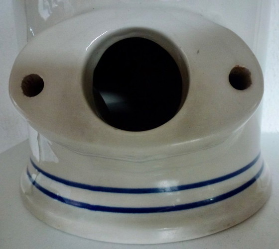 Image 1 of Mayonnaise jar with lid, made of solid stoneware.