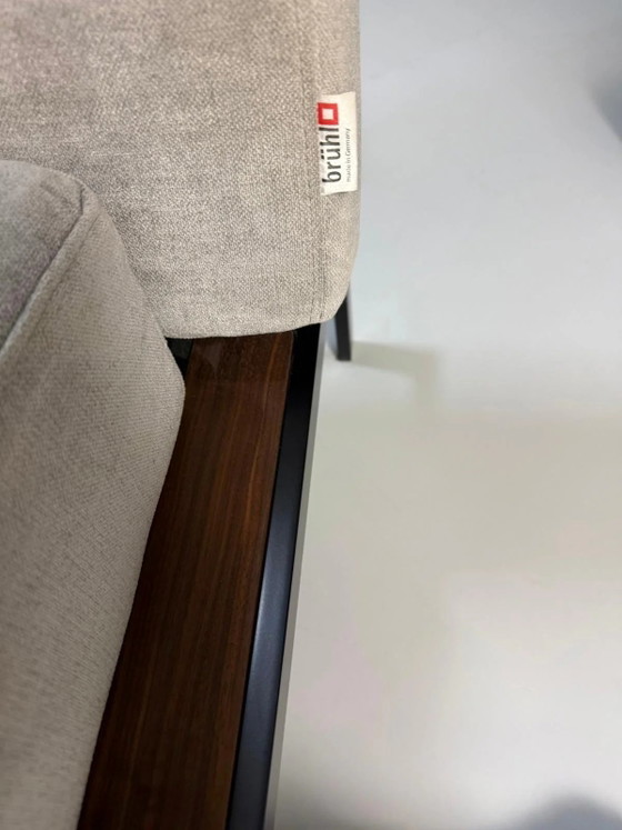 Image 1 of Brühl Roro Soft Sofa Stoff Grau Garnitur Schlafsofa Ecksofa