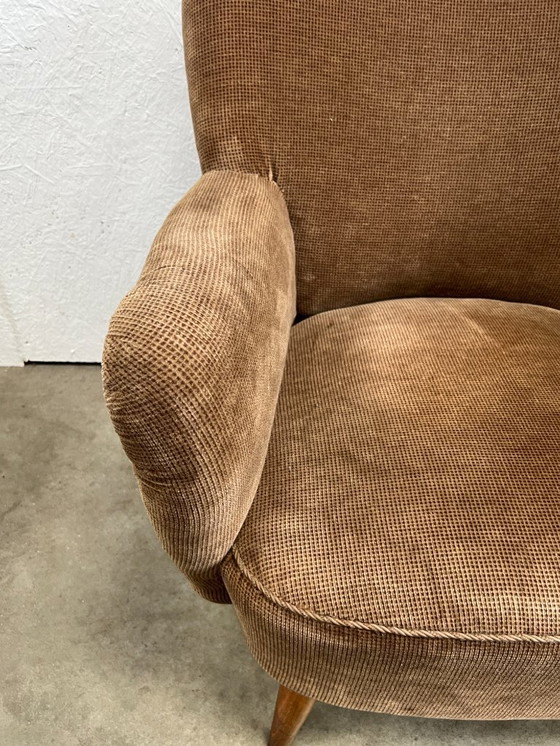 Image 1 of Ensemble vintage/milieu du siècle composé d'un canapé et de deux fauteuils, années 1970