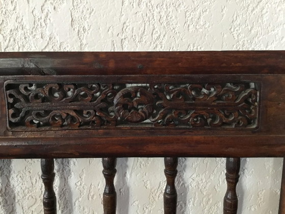 Image 1 of Dormeuse - Cedro, Rattan - Cina - Dinastia Qing (Cina Manchu) (1692-1911) - Letto Luohan