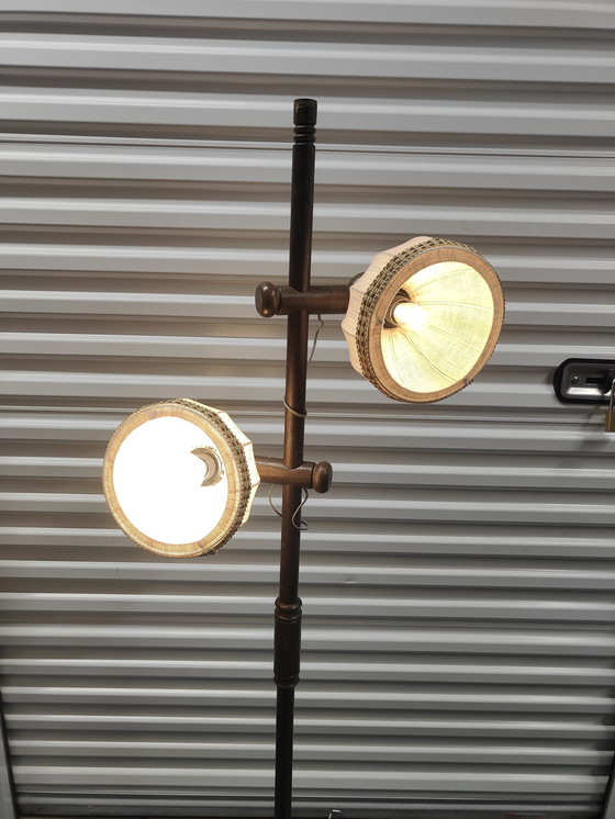 Image 1 of Lampada da terra in legno vintage tipo Steinhauer