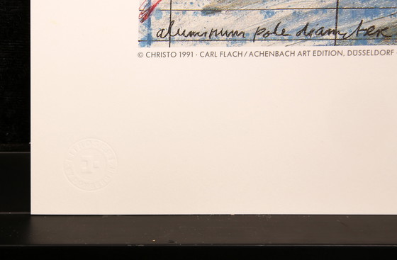 Image 1 of Christo - Los Paraguas (Azul) - Impresión offset de color - Japón/EE. UU. 1991