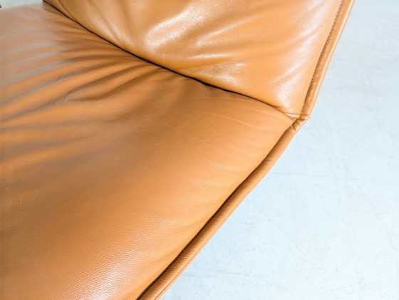 Image 1 of 2x Koinor Epos Free Motion armchairs, cognac brown leather, design