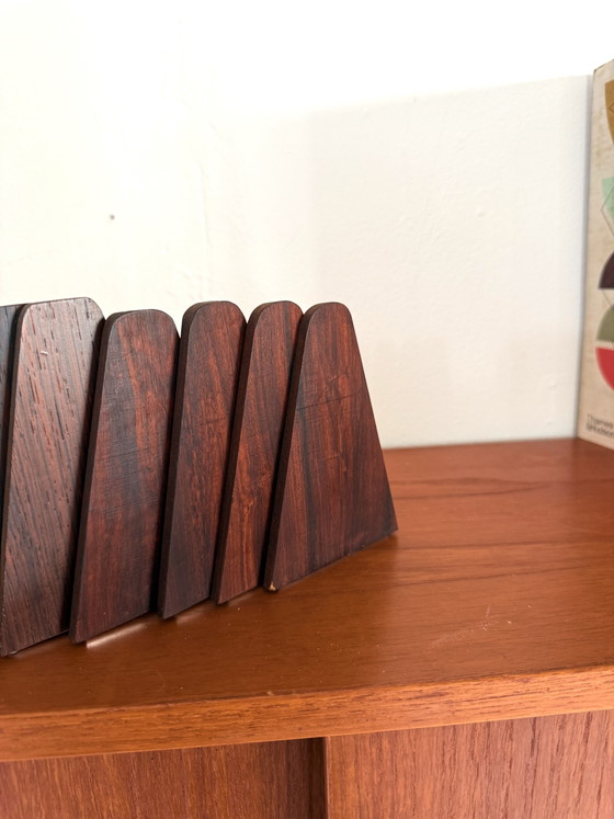 6 fermalibri vintage in palissandro, Kai Kristiansen '60 – Librerie, Wood, Metal (photo 3 of 6)