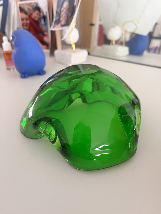 Image 1 of Bol/cendrier en verre de style Murano