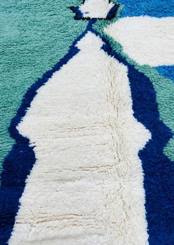 Alfombra bereber grande, hecha a mano con técnicas tradicionales, 150 x 350 cm. – Wool (photo 4 of 5)