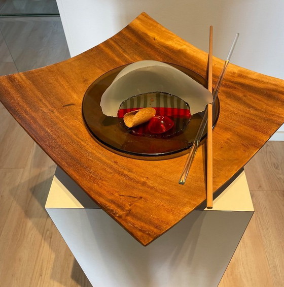 Image 1 of Objeto de vidrio único "BANTEN" de Frank van den Ham