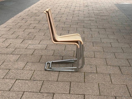1/6 Tecta B20 Cantilever Chair Wicker Chrome – Dining chairs (photo 7 of 11)