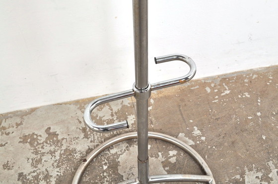 Image 1 of Vintage Verchroomde Kapstok Met Parapluhouder Jaren 60