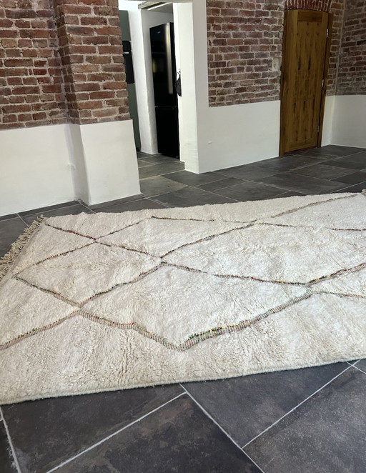 Beni Ouarain Rug 316x222cm Pure new wool