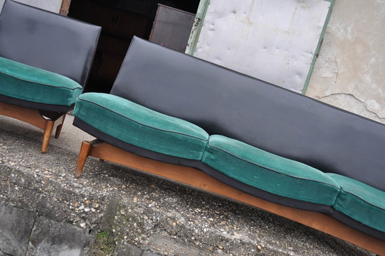 Mid-Century Danish Sofa and Armchairs, 1960s, Set of 4 – Lounge sets, Mid Century Modern (photo 5 of 10)