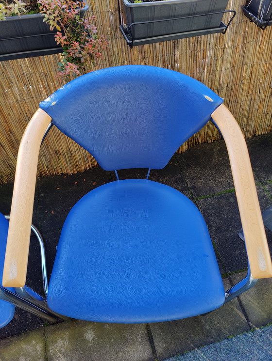 Image 1 of Design vintage classique | Pièce de collection des années 90 | Bois véritable et chrome