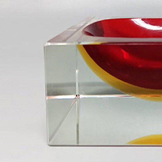 Image 1 of Schale aus Muranoglas im Mid-Century-Modern-Stil der 1960er Jahre von Flavio Poli für Seguso Sommerso / Ablageschale
